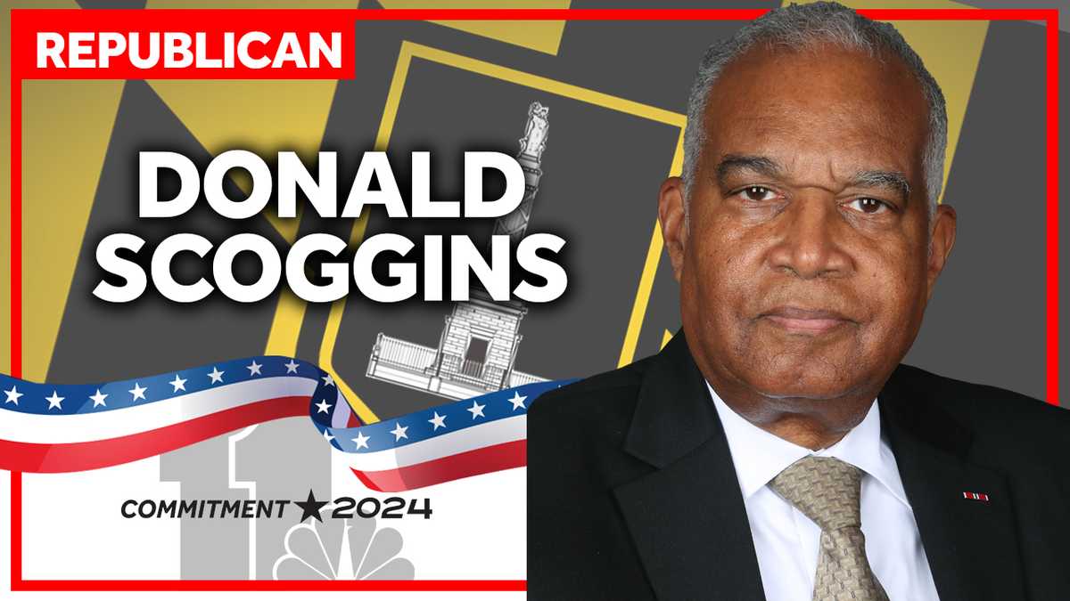 Baltimore mayoral candidate Donald Scoggins answers questions