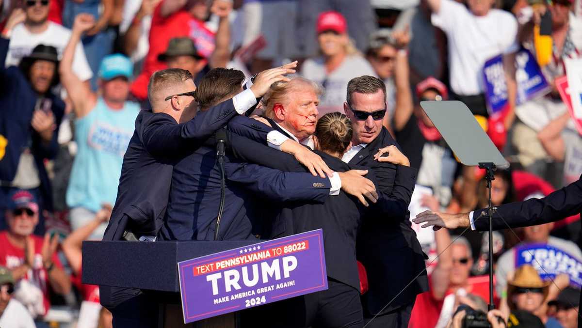 PHOTOS: Incident at Trump rally