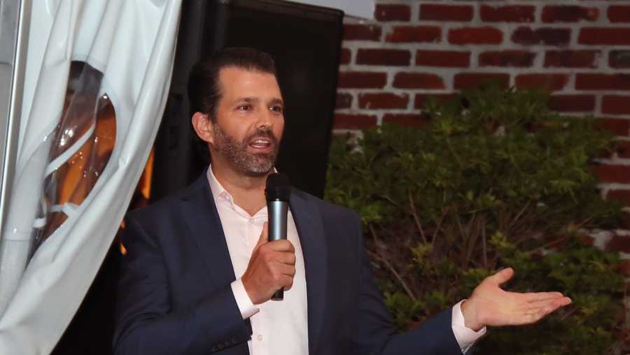 Donald Trump Jr. visits The Smithville Inn for a GOP fund raiser on Sept. 22, 2020 in Smithville, Galloway Township, New Jersey. (Photo by Donald Kravitz/WireImage)