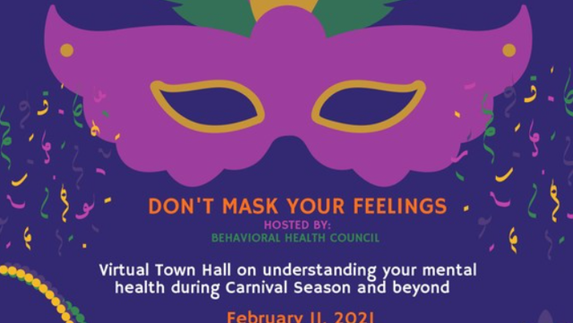 'Don't mask your feelings,' virtual town hall focuses on mental health during Carnival Season - Vimarsana News