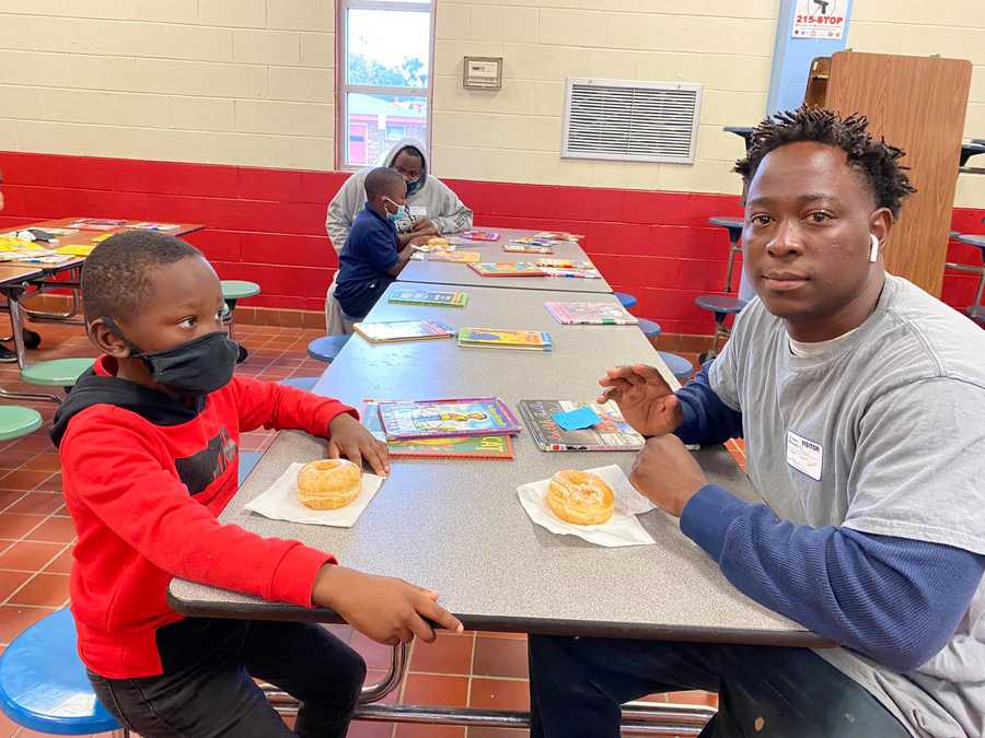 Donuts With Dad Davis Elementary School Montgomery, Alabama