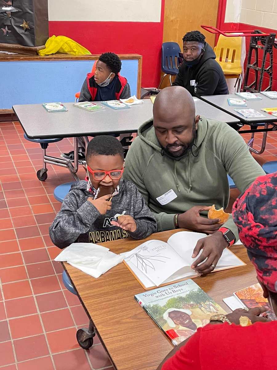 Donuts With Dad Davis Elementary School Montgomery, Alabama