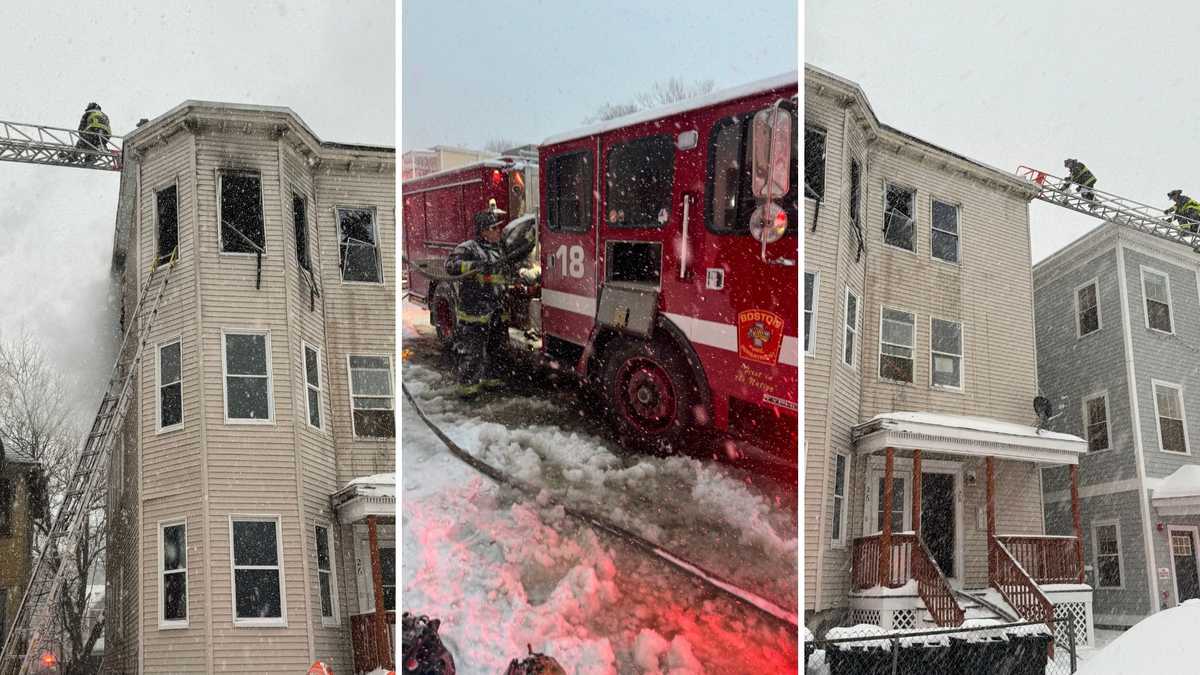 7 people displaced in Boston house fire