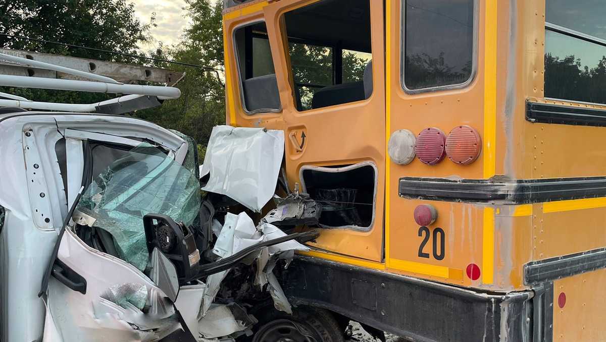 Kansas school bus rear-ended in Douglas County, 3 children hurt