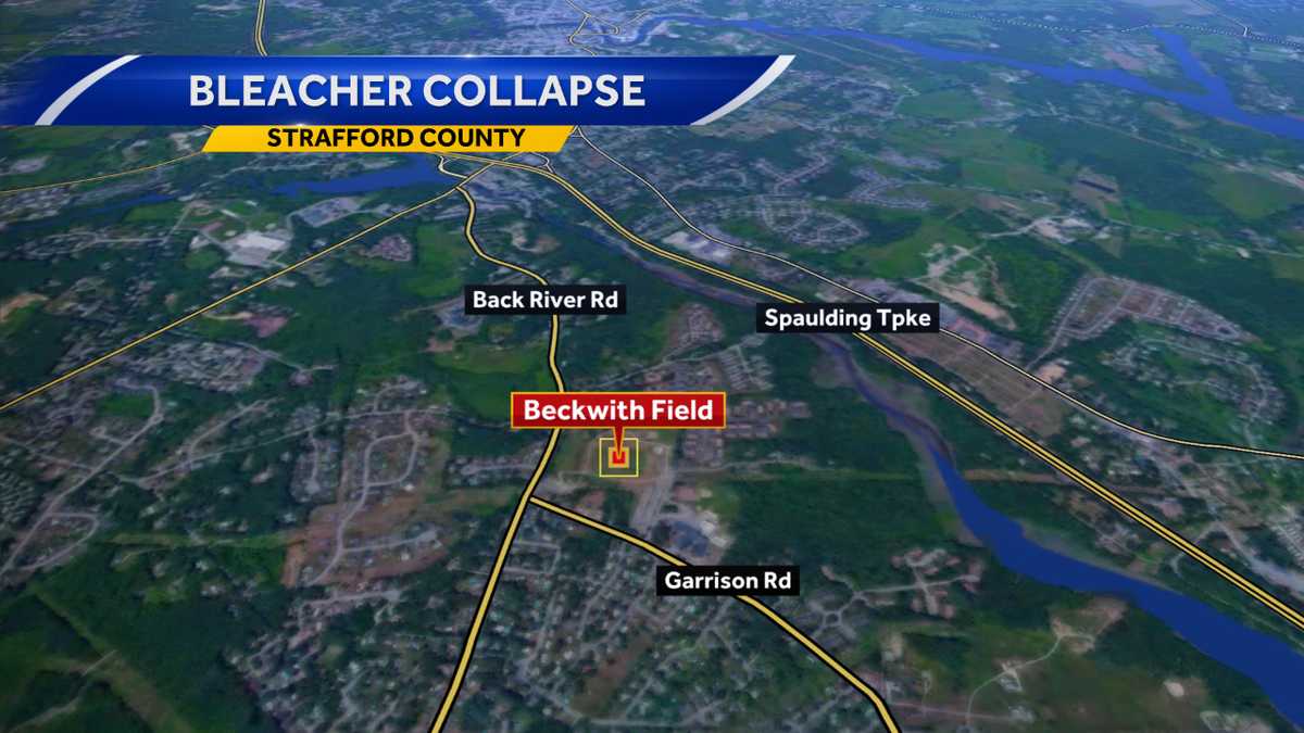 Wooden bleachers collapse at Dover field