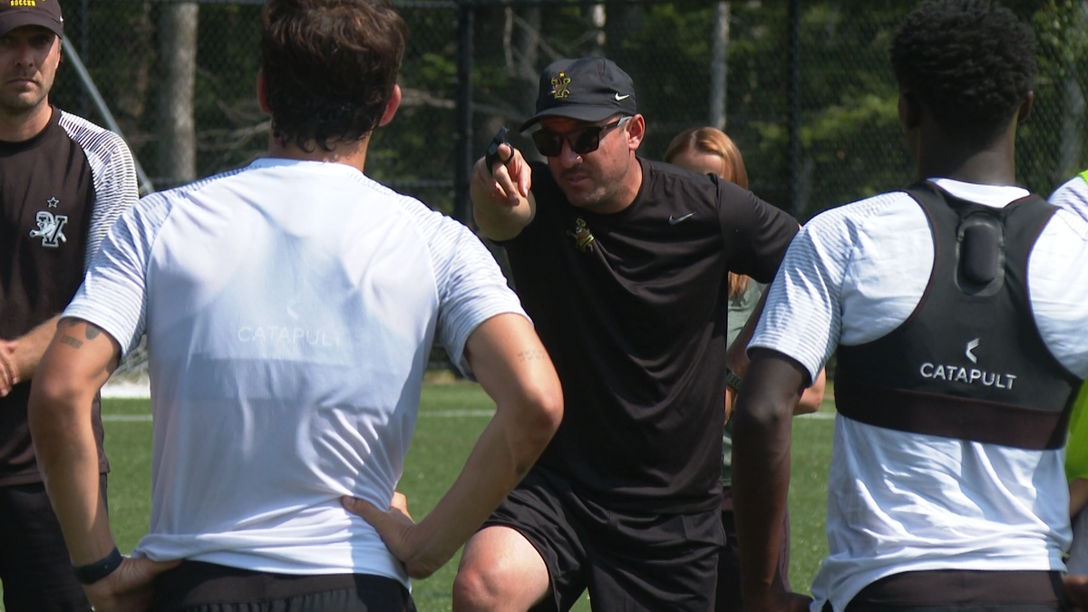 University of Vermont Men's Soccer starting preseason training preparing to defend national title