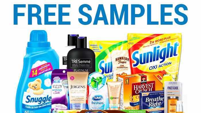 Get free samples by signing up