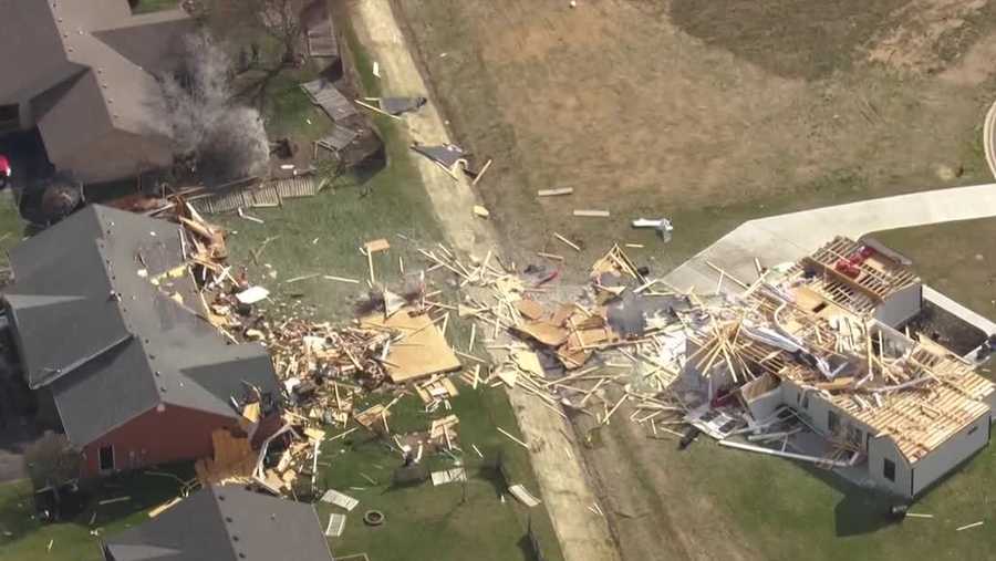 Aerials: Destruction From Violent Storms, Tornado In Kentucky, Indiana