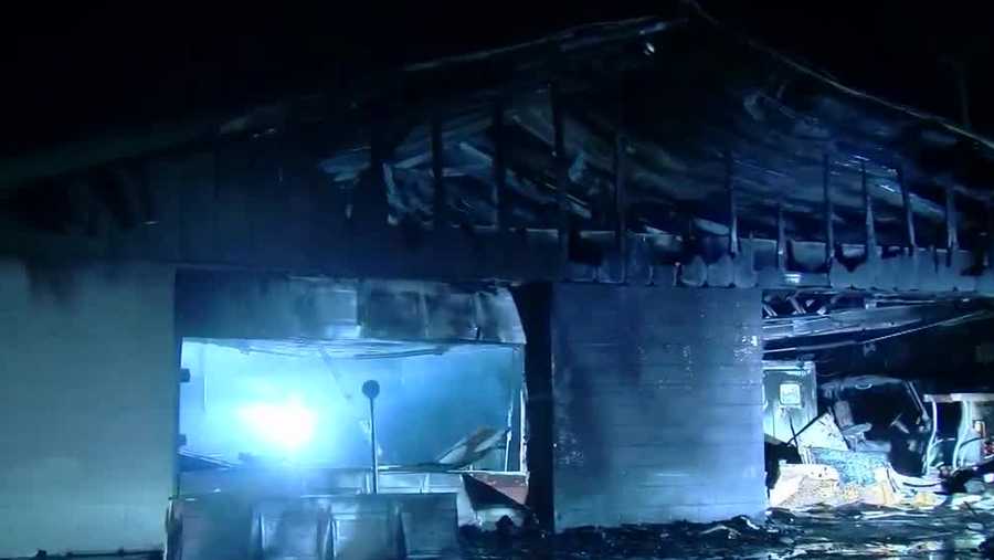 Building bursts into flames near Palmetto-Pine County Club in Cape Coral