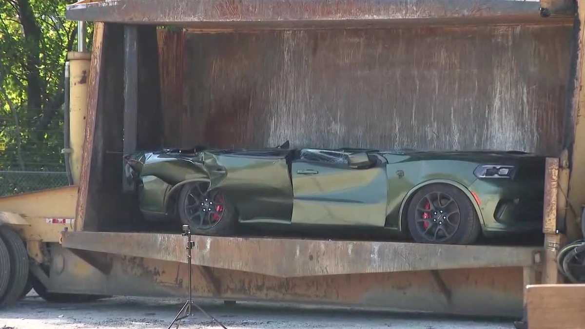 Hellcat used in street racing, valued at $100K, crushed at Louisville ...