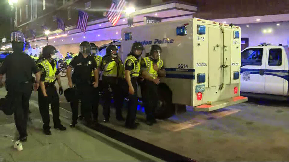 Gov. Baker, Mayor Walsh respond to day of protests, violent clashes ...