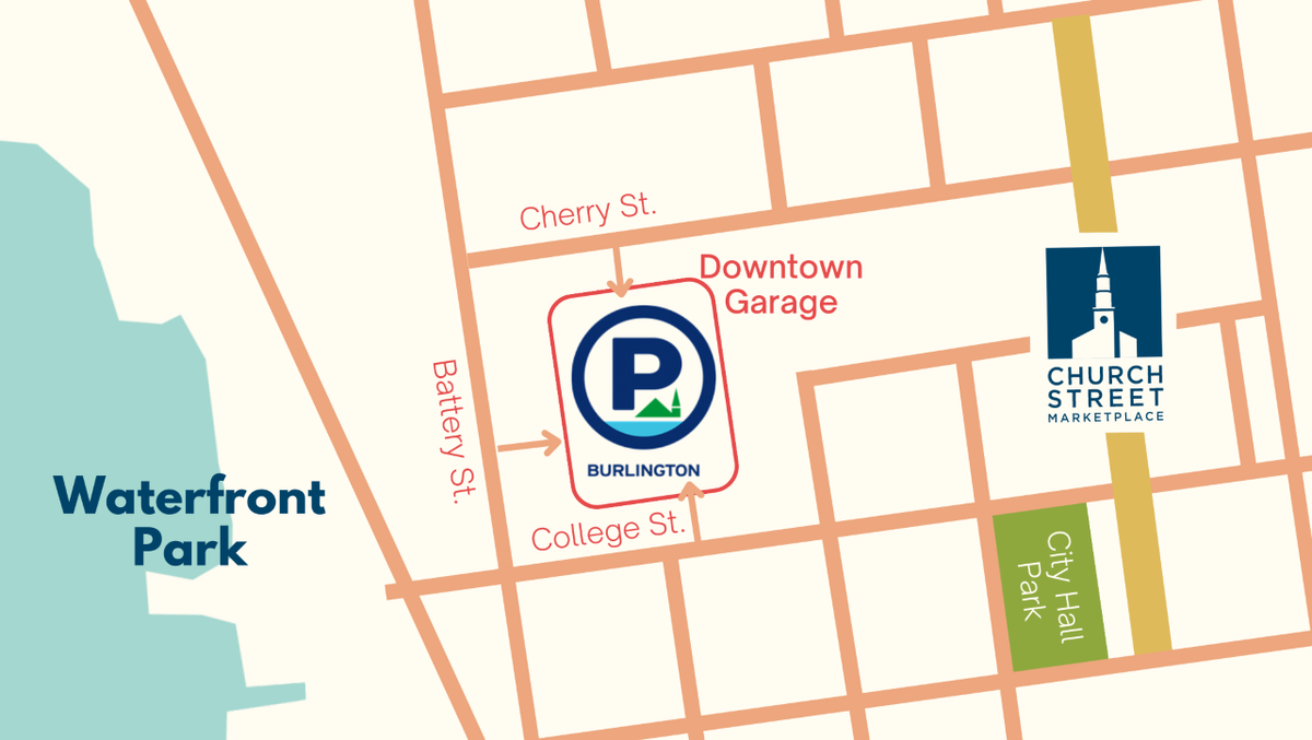 Downtown Garage open in Burlington as Marketplace Garage undergoes