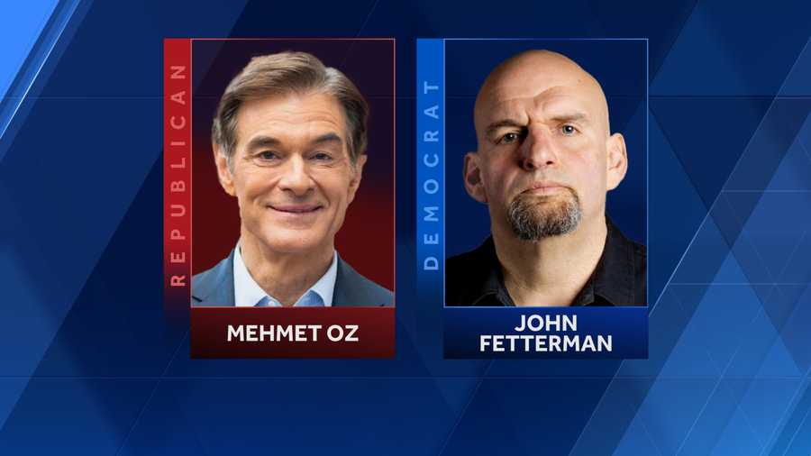 Republican Mehmet Oz is facing off with Democrat John Fetterman in the battle for Pennsylvania's U.S. Senate seat.
