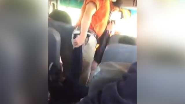 Shocking video shows 7-year-old dragged off of school bus by his feet