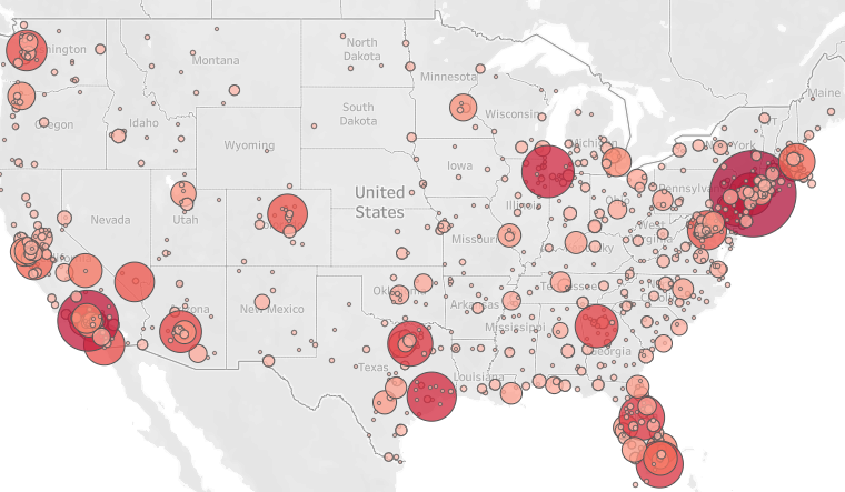 drone sightings map