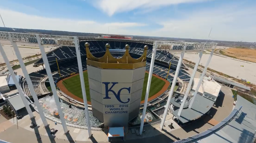 Royals drone video of stadium