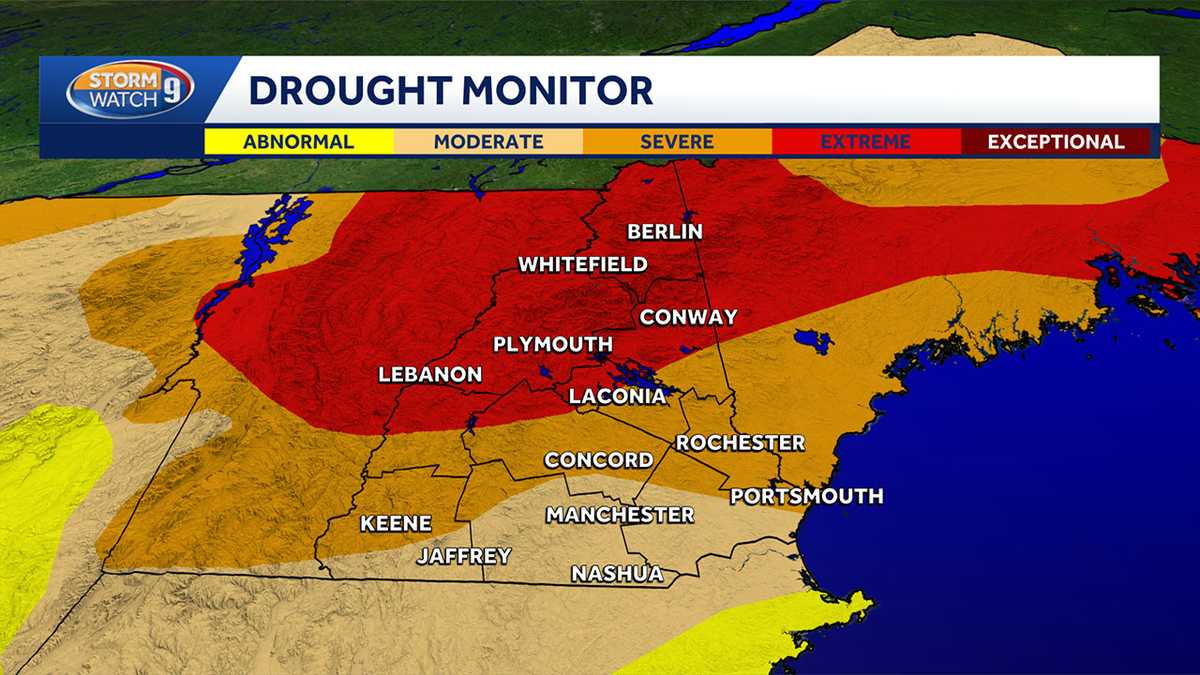 Despite recent rain, extreme drought still seen in more than half of New Hampshire