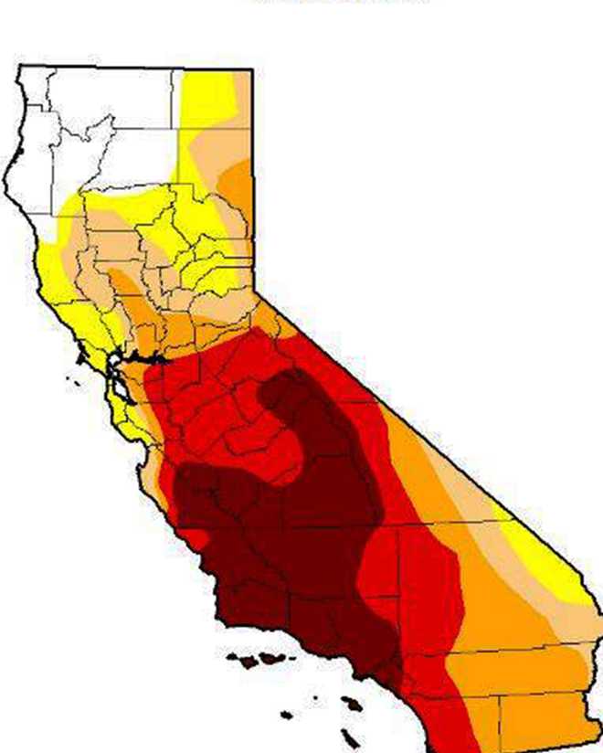 California's drought divide _ rainy north, dry south