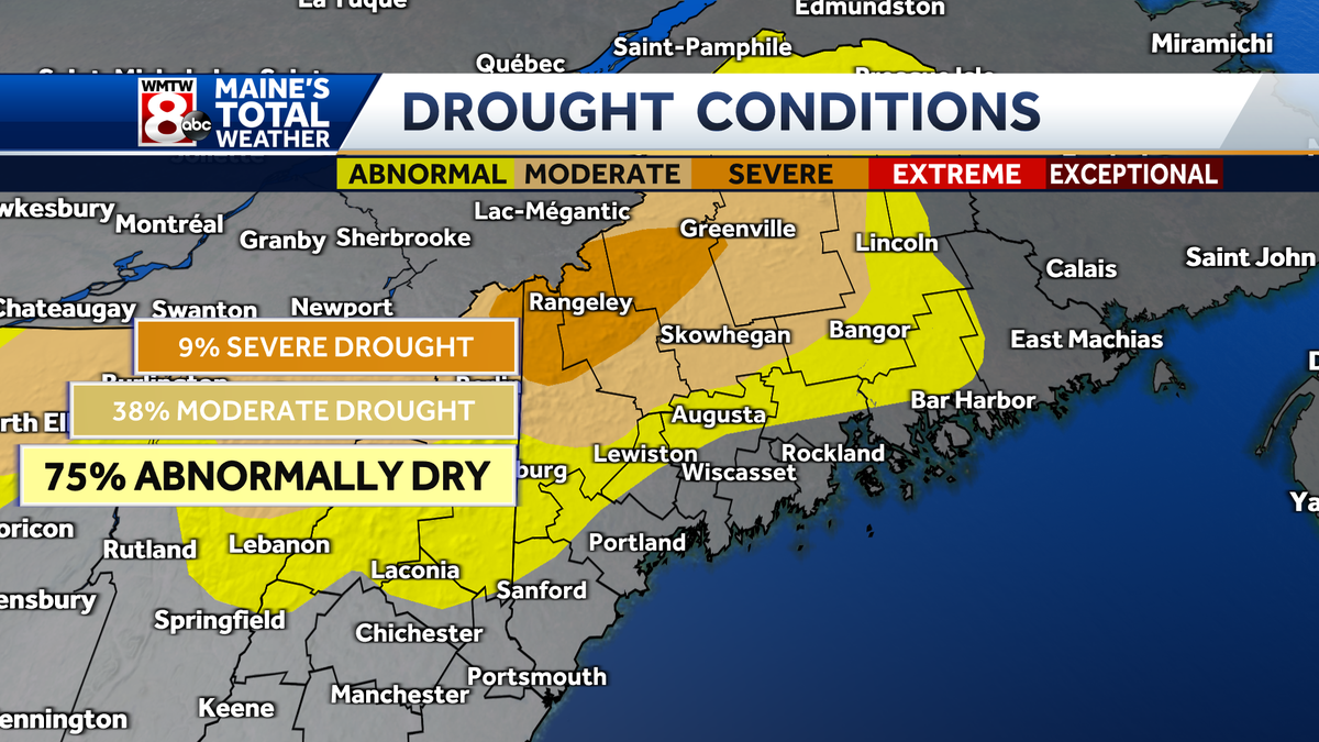 July rain puts dent in drought conditions across Maine