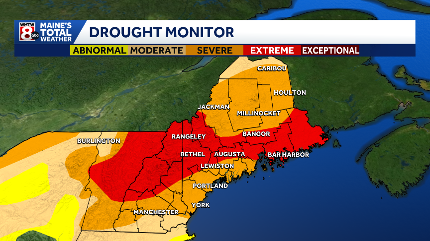 Severe drought rapidly expands into Northern Maine