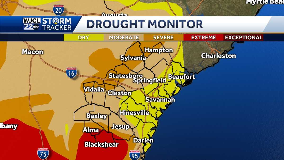 Drought conditions expand in Southeast Georgia, Lowcountry...when rain chances may return