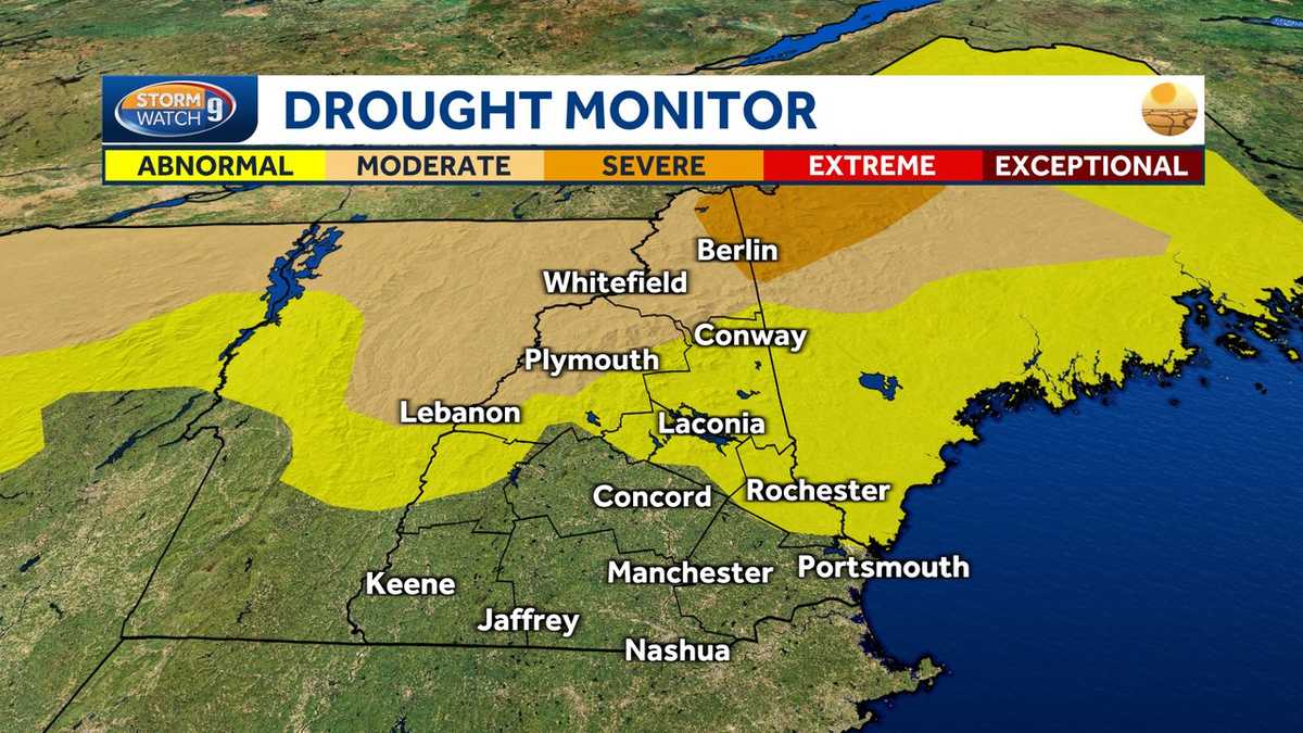 NH drought update Much of northern NH in moderate drought