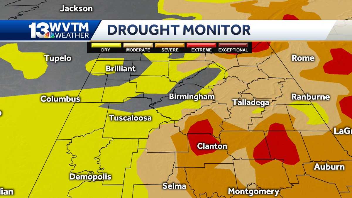 Drought worsens across Southeast; wildfire alert in Alabama