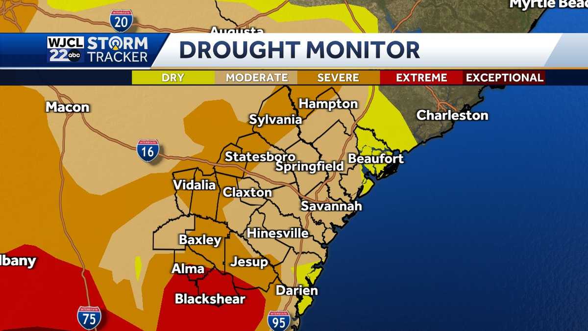 Drought update and a cold front may arrive in time for Thanksgiving across SE Georgia, Lowcountry