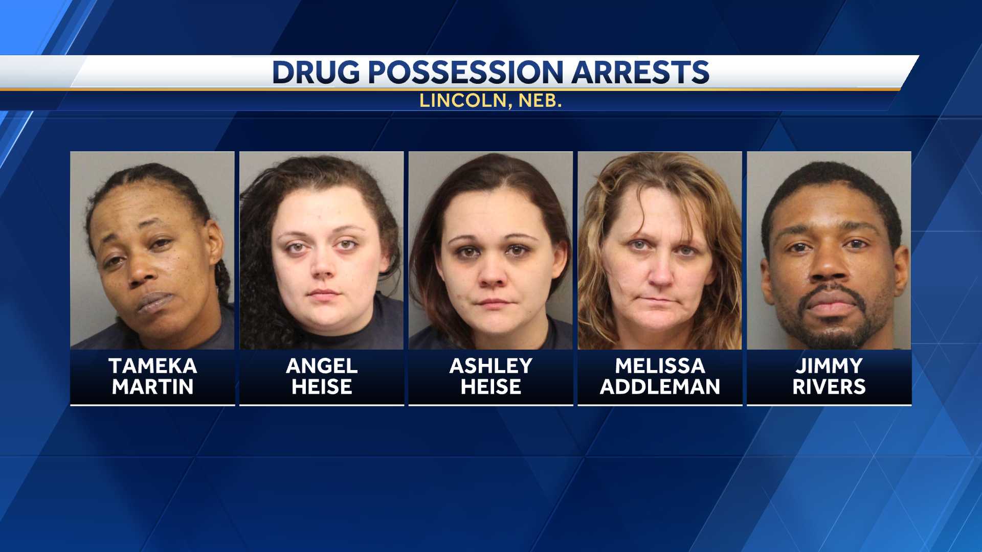 5 People Arrested In Lincoln Narcotics Bust