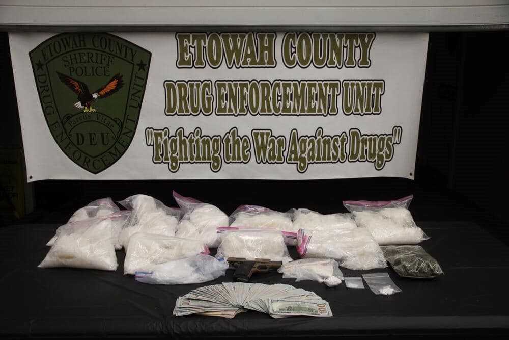 Drug Seizure In Etowah County Nets 22+ Pounds Of Methamphetamine