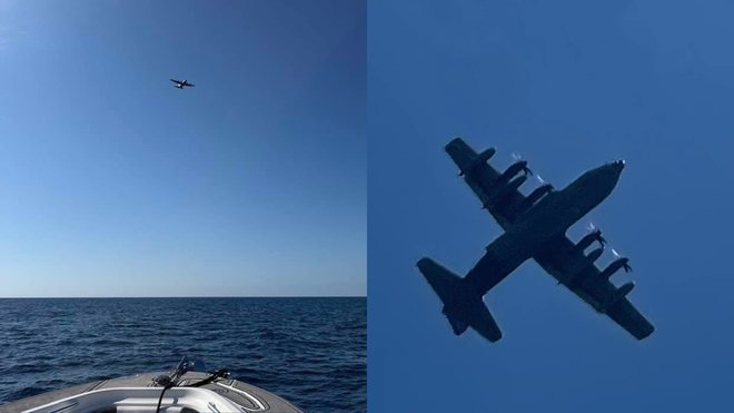 The U.S. Coast Guard leads the search for two missing boaters.