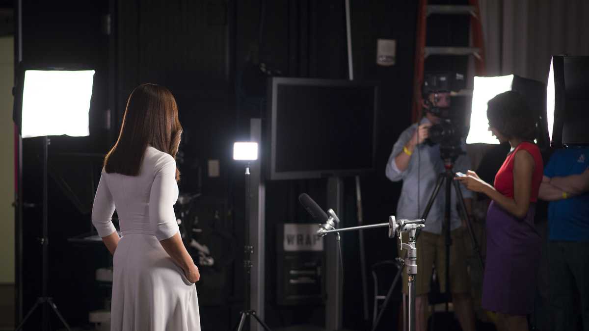 Soledad O'Brien on the set of 'Matter of Fact'