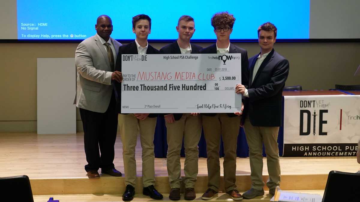 "Don't Let Them Die" High School PSA Challenge winners