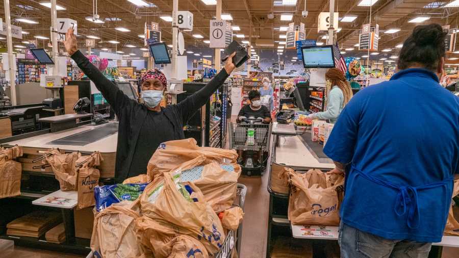 Senior and higher-risk Kroger shoppers in metro Atlanta did receive a nice surprise at the register this morning when they learned Tyler Perry had paid their grocery tab in full.