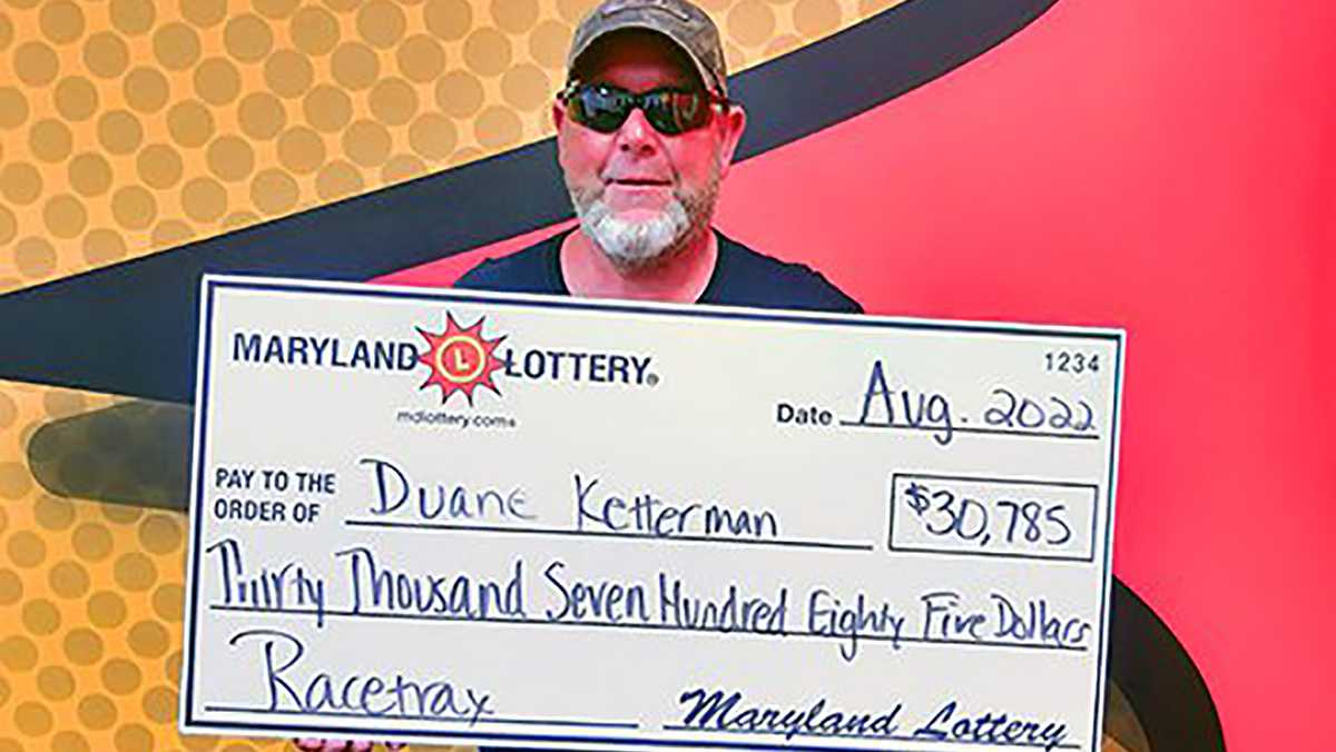 This man just won the Maryland lottery for the second time in two months
