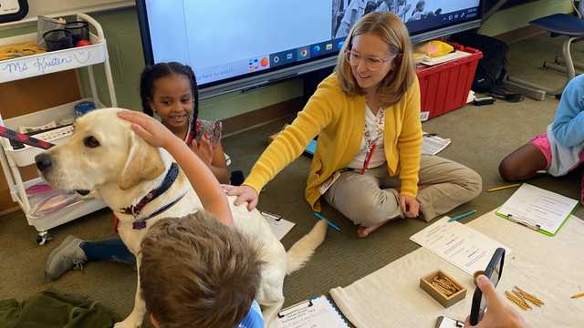 Cincinnati Public School hosts first-ever facility dog at Sands Montessori - Vimarsana News