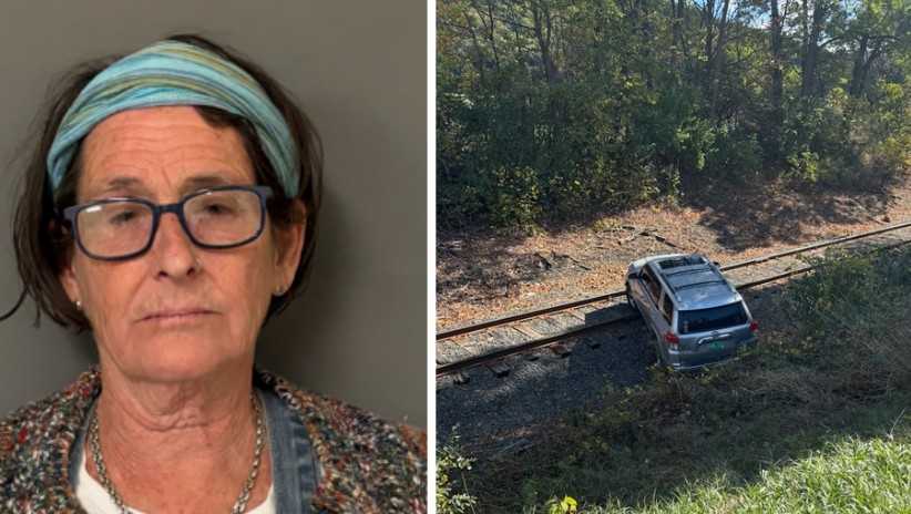 Vermont woman charged with DUI after car rolls off road, onto railroad ...