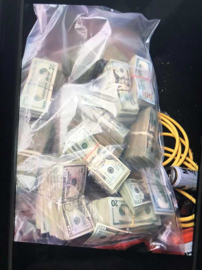 South Carolina: Bag of cash found in hidden compartment in car