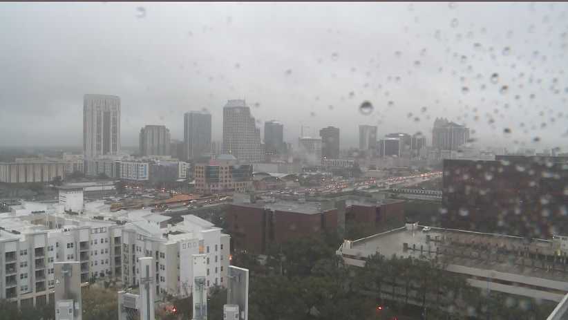 Wet and slick roads causing a slow morning commute