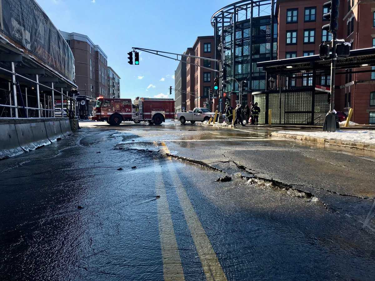 Water Main Break Floods South Boston Streets