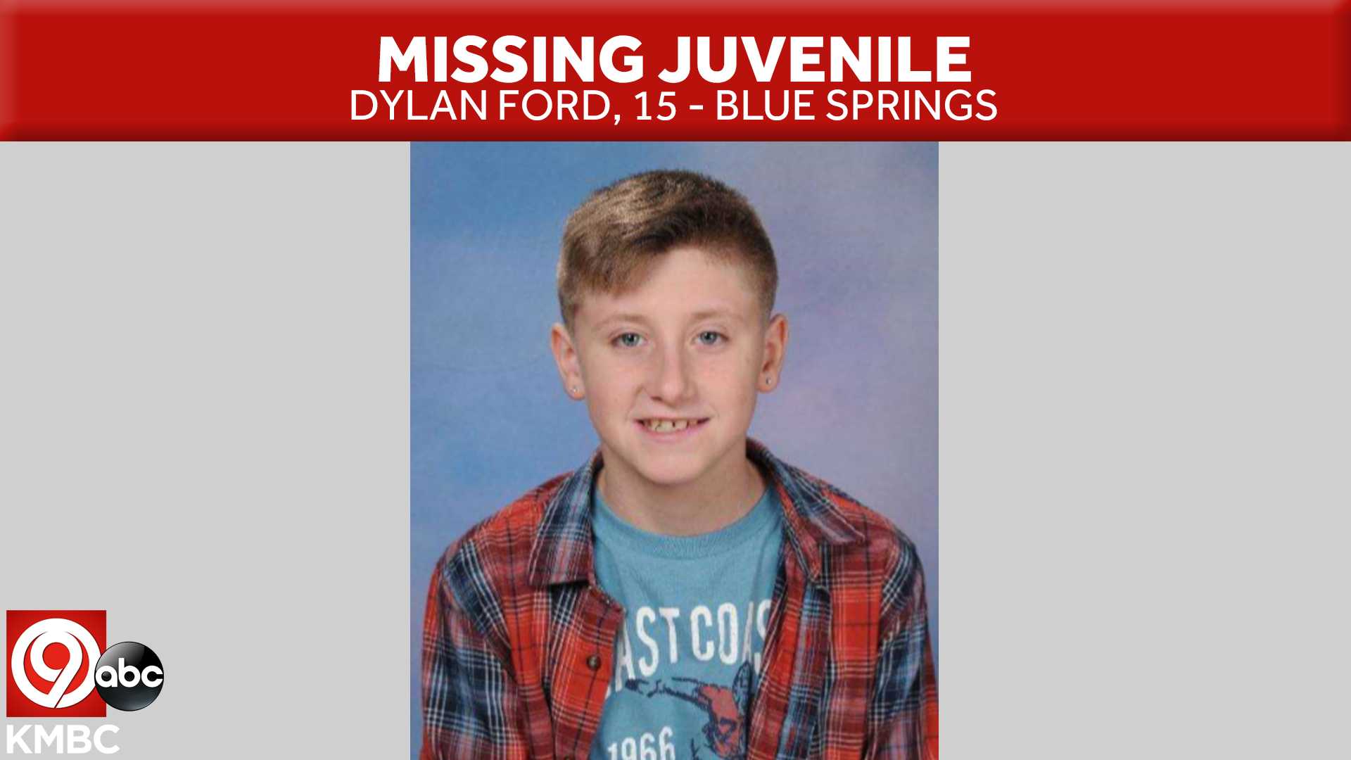 MISSING: Blue Springs police asking for help locating a missing 15-year-old boy - Vimarsana News