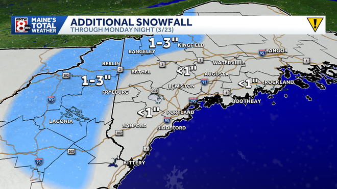 Few more slick spots in Maine this afternoon