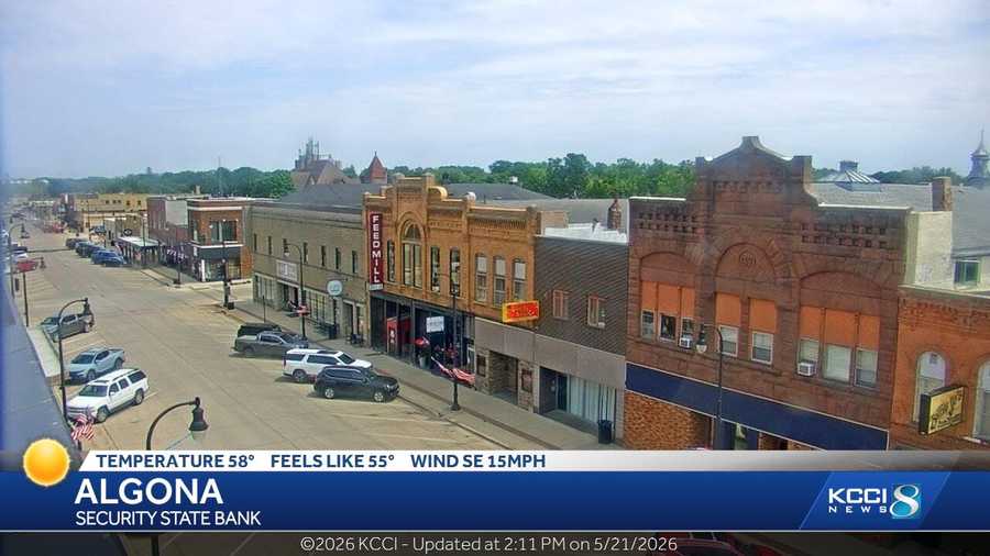 skycam in algona, iowa