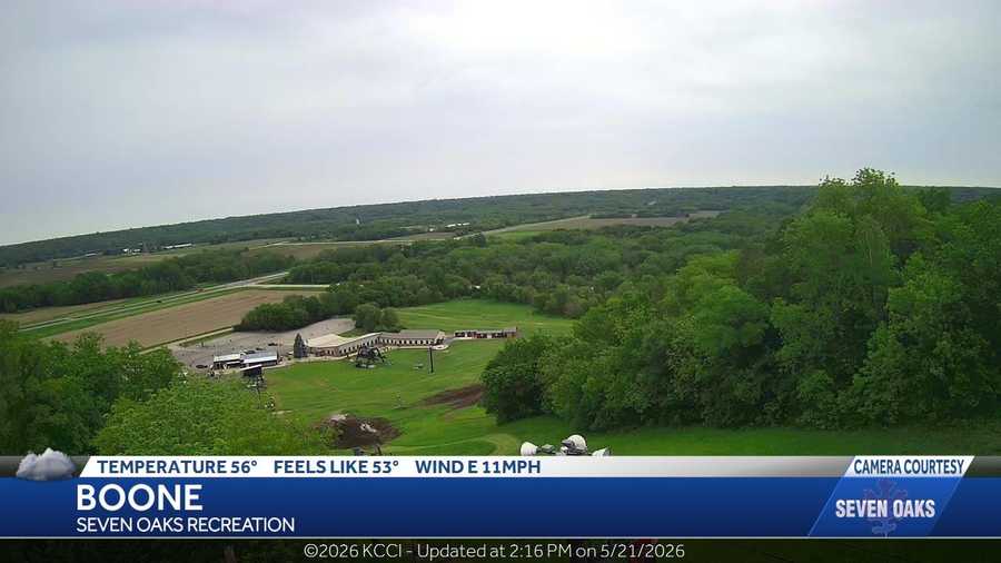 Skycam at Seven Oaks Recreation near Boone, Iowa