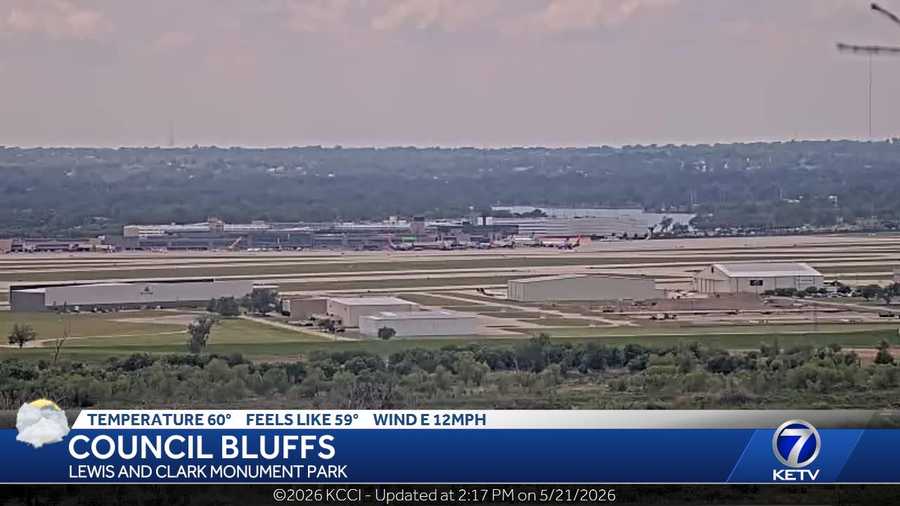 Skycam at Lewis and Clark Monument Park in Council Bluffs, Iowa