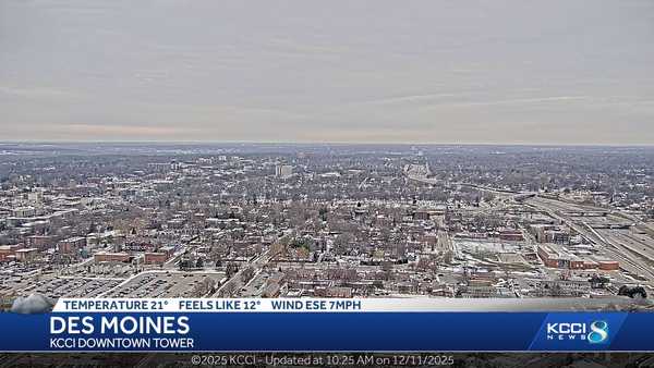 Skycam at KCCI in Des Moines, Iowa