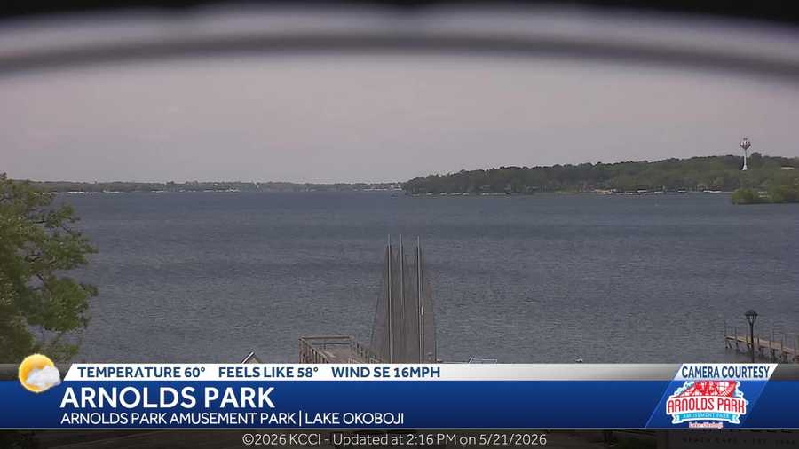 Skycam at Arnold's Park, Iowa