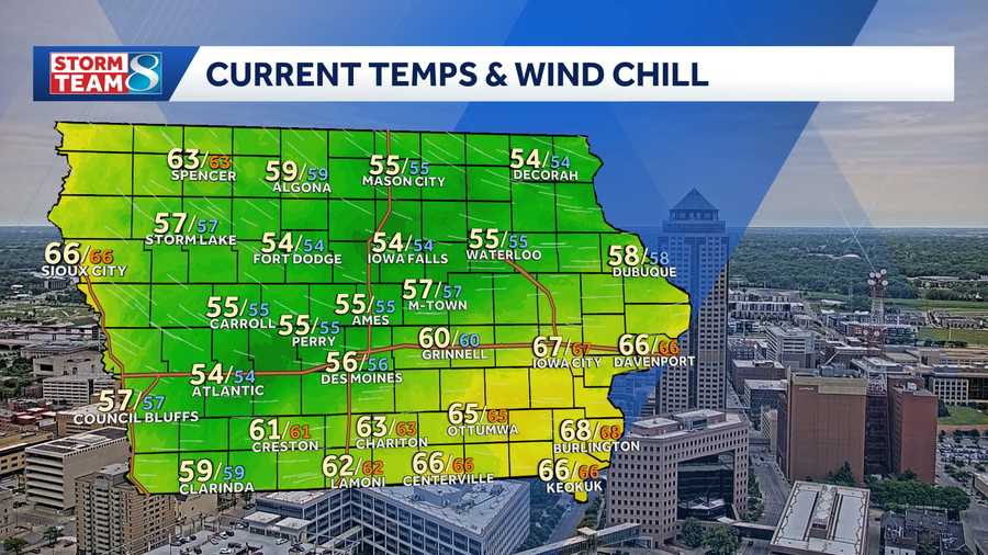 Current statewide 'feels like' temperatures