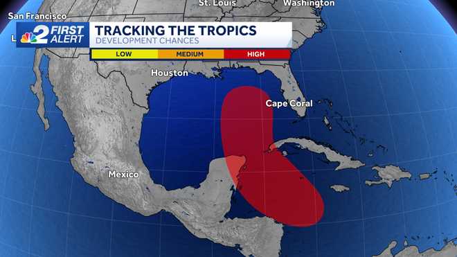 Tropical development in the Gulf likely this week