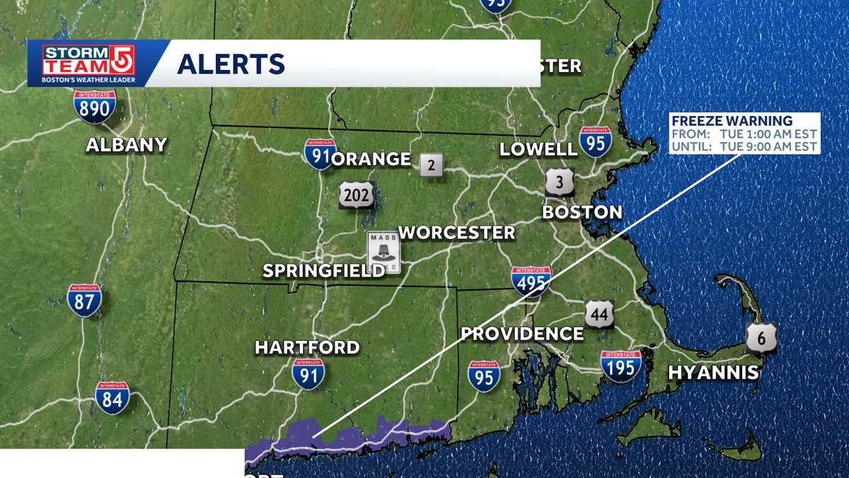 Wind gusts up to 60 mph possible in Mass. overnight